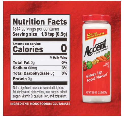 Accent Seasoning 4.5 oz Pack of 6 Gluten Free Low Sodium Umami Flavor Enhancer - Picture 2 of 6