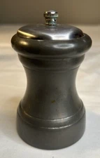 Vintage Mid-Century Shuler Pewter Salt Shaker Made in USA 3.5in  Chef