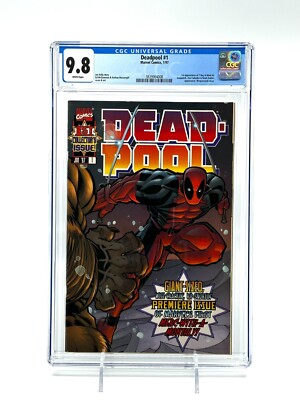 Deadpool #1 CGC 9.8 White Pages Ed McGuinness Wraparound Cover January 1997