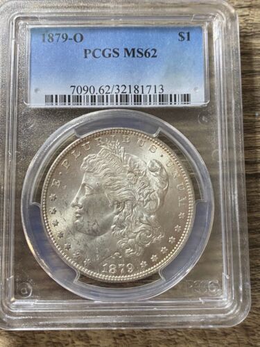 1879-O Morgan Silver Dollar - PCGS MS 62 - Foto 1 di 5