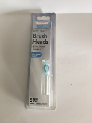 Sonicare Smilesonic Pro Essential Clean Replacement Brush Heads 5, Walgreens