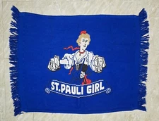 St. Pauli Girl Beer Throw Blanket 3 Strikes Custom Design New York Vintage