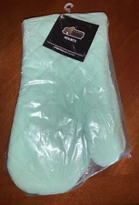 Gorilla Grip Oven Mitts~Pair~New in Sealed Packaging-Mint Color~100% Cotton~13”