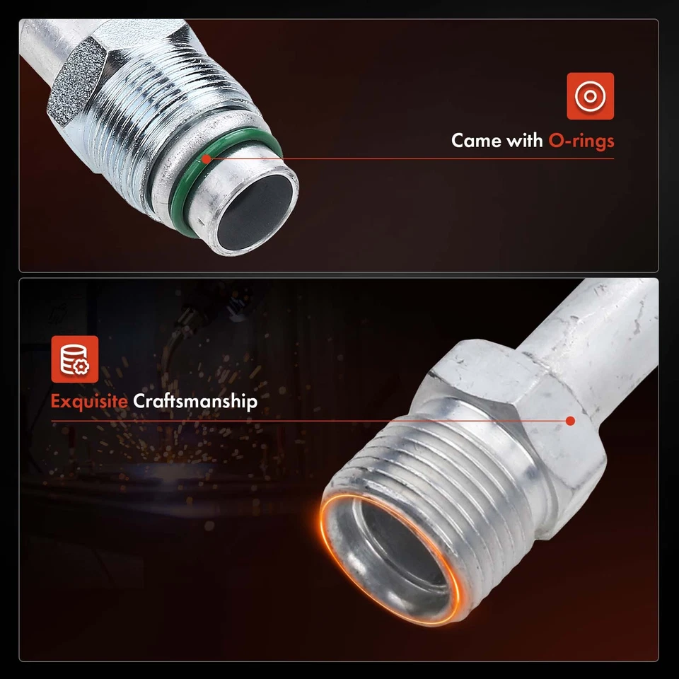 1x Novo Conjunto de Mangueira Coletora A/C para Ford E-150 E-250 Econoline 4.6L 5.4L 6.8L - Imagem 3 de 4