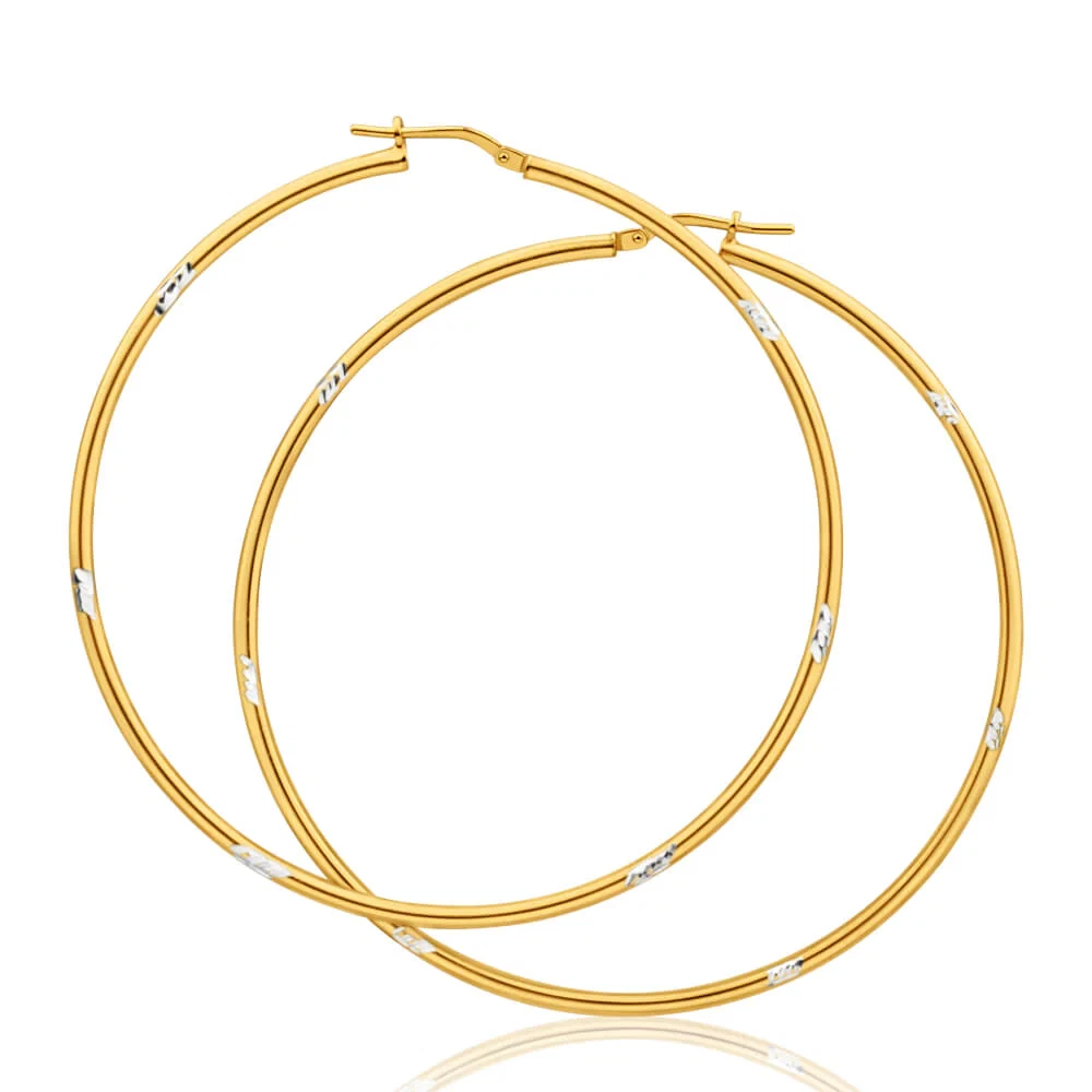60mm 9ct gold hoop 2025 earrings