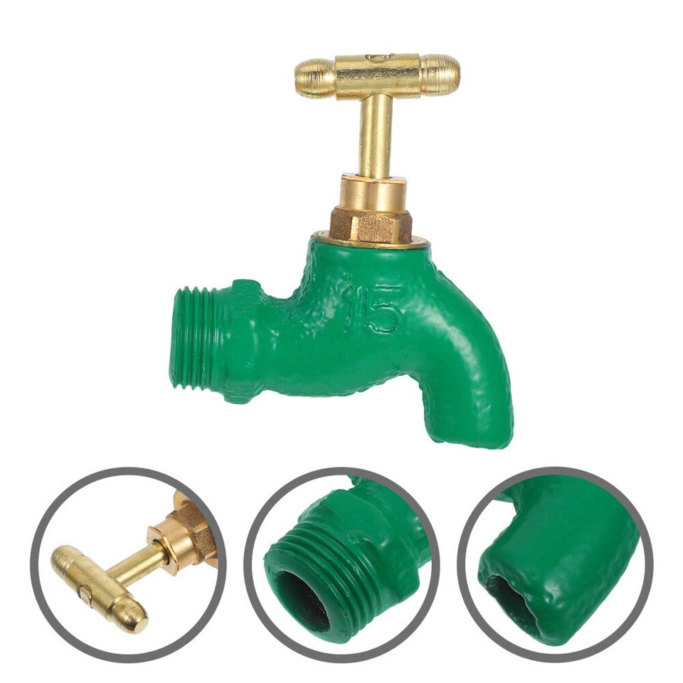 Metal Washing Machine Faucet Water Outlet For Hose Connections Rustic