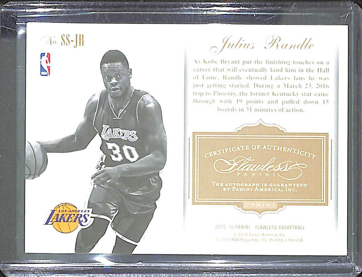 2015-16 Panini Flawless Super Signature Autograph SS-JR