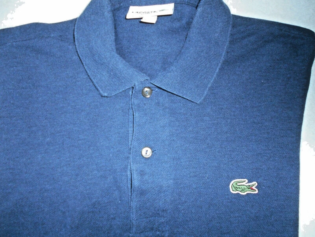 MEN S LACOSTE DARK BLUE SHORT SLEEVE CLASSIC FIT POLO SHIRT SIZE 5