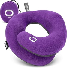 BCOZZY Travel Neck Pillow for Airplane Patented Double Support for Head,