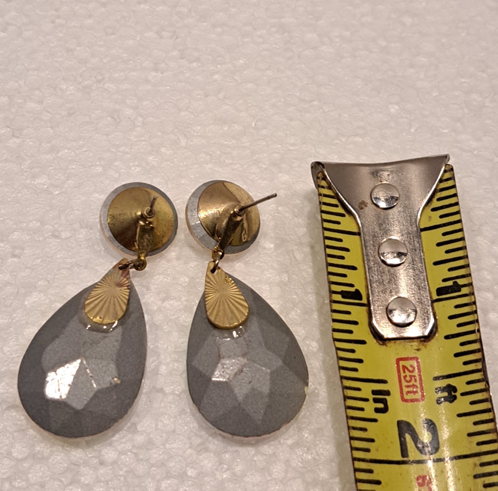 Aurora Borealis Iridescent Stud Statement Dangle … - image 8