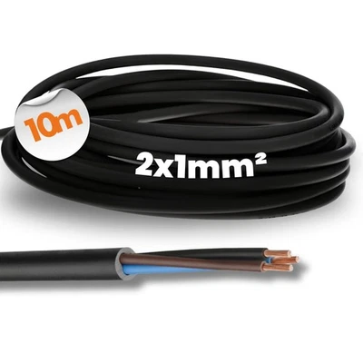 10 Meter Lapp Kabel 1600251 H05RN-F 2X1 mm² Kupfer Anschlusskabel Litze Gummi