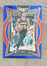 2024-25 Panini Select Concourse Zaccharie Risacher #86 Blue RC Atlanta Hawks