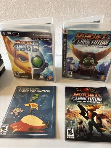 New ListingPS3 Ratchet and Clank Lot Crack In Time, Tools Of Destruction Cib