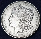 1921 AU Morgan Dollar #44