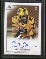 Albert Okwuegbunam 2020 Panini Luminance Rookie Auto Autograph Blue