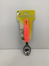 Non Stick  Aluminum Metal Ice Cream Scoop With Pink Handle Dipper 7”
