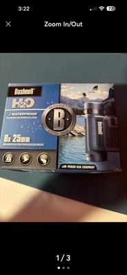 Bushnell H2O 8x25mm Waterproof Multi-Coated Compact Binoculars Roof Prism