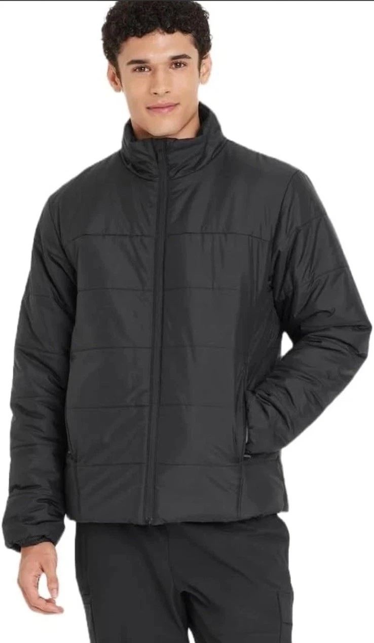 All in Motion Men's Mid Weight Puffer Jacket with 3M Thinsulate -X Large