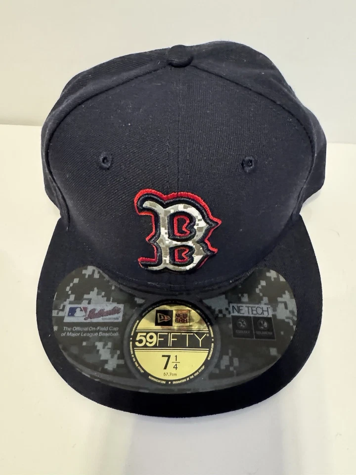 New Era Boston Red Sox Stars And Stripes 2012 59FIFTY Fitted Hat Size 7 1/4 - Image 2 of 4