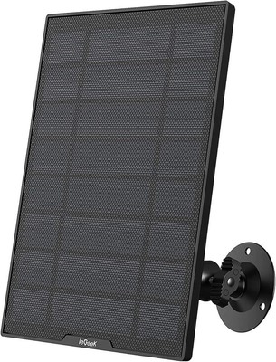 ieGeek Solar Panel for Wireless 5V Cameras, 9.5ft Cable, Adjustable Mount