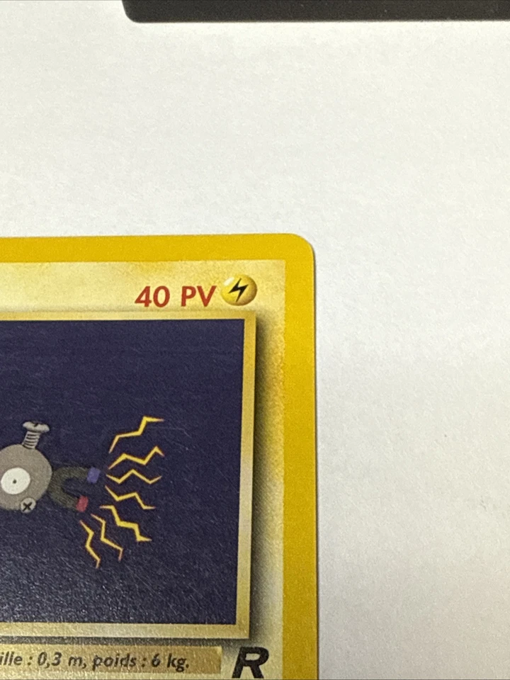 FRENCH Pokémon Card  "MAGNETI" First Edition 2000 Team Rocket Common 60/82 LP - Image 3 of 4