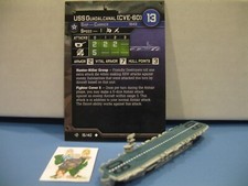  Axis Allies War at Sea SURFACE ACTION USS Guadalcanal CVE-60 15/40 with card 