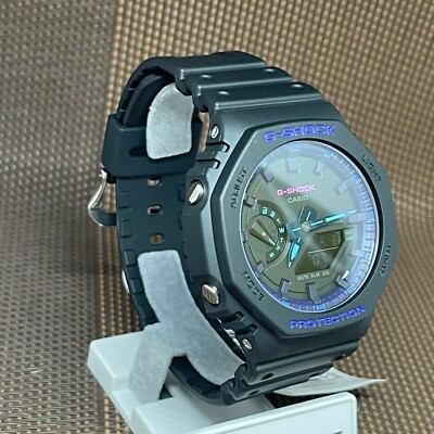 Casio G-Shock GA-2100VB-1A Virtual Blue Series Analog Digital