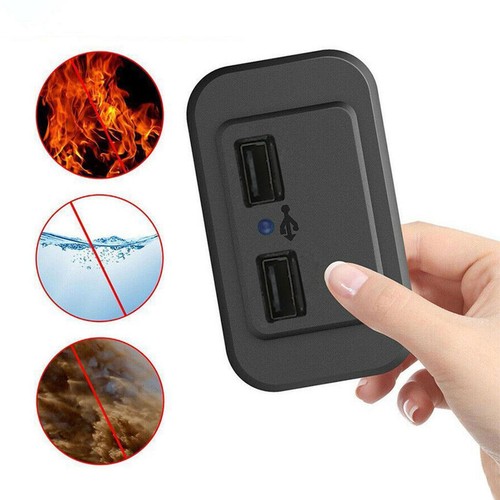 USB Port Car Socket Power Outlet Panel Mount Waterproof - Photo 2 sur 11
