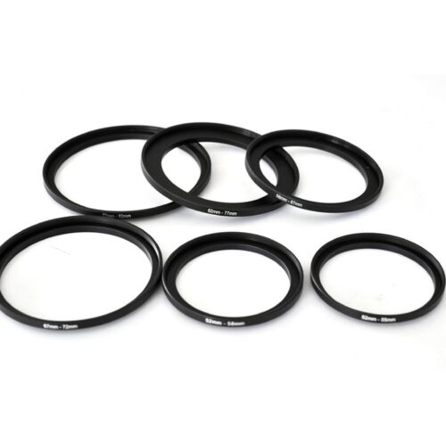 Metal Step Up Rings 37 49 52 55 58 62 67 72 82mm Adapter for Camera Lens Filter - Picture 1 of 8