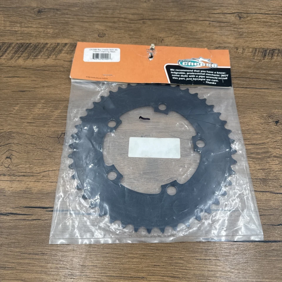 Big Cheese 45t 110mm Chainring BMX Mid School NEW NOS Black - Image 2 of 3