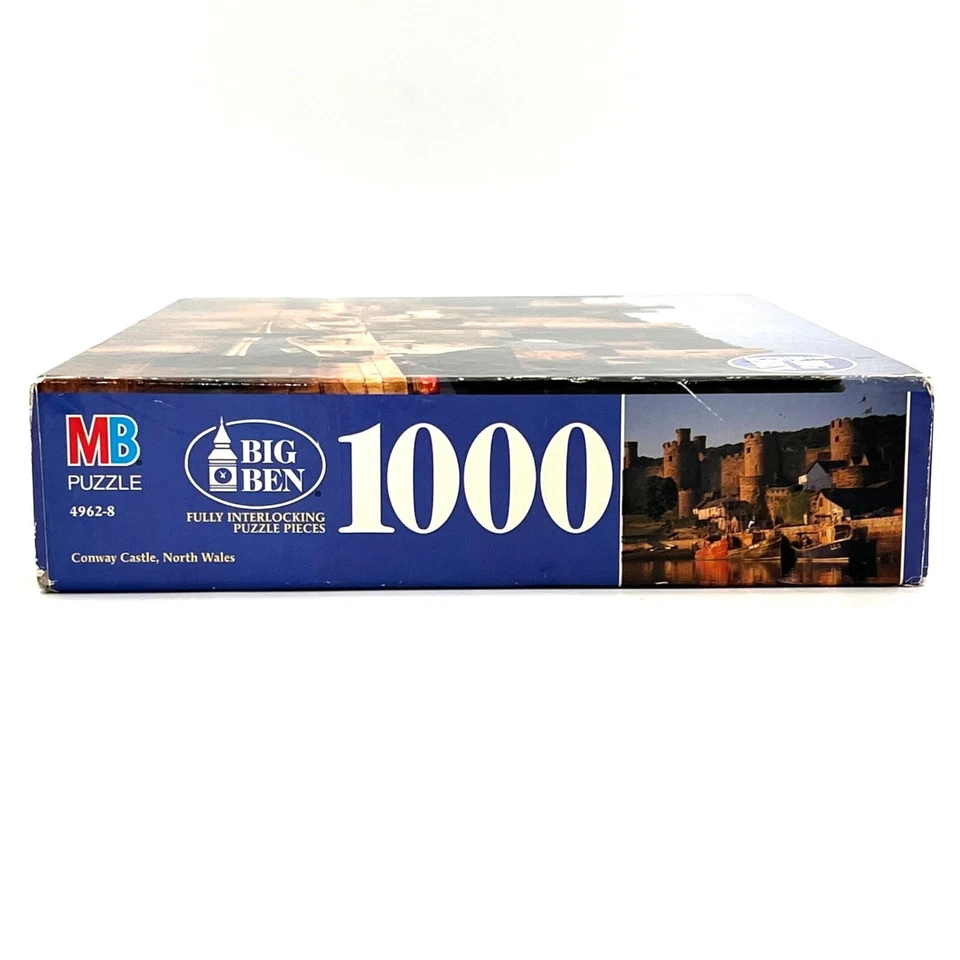 MB Big Ben 1000-Piece Puzzle Conway Castle North Wales Fully Interlocking Pieces - Image 2 of 4