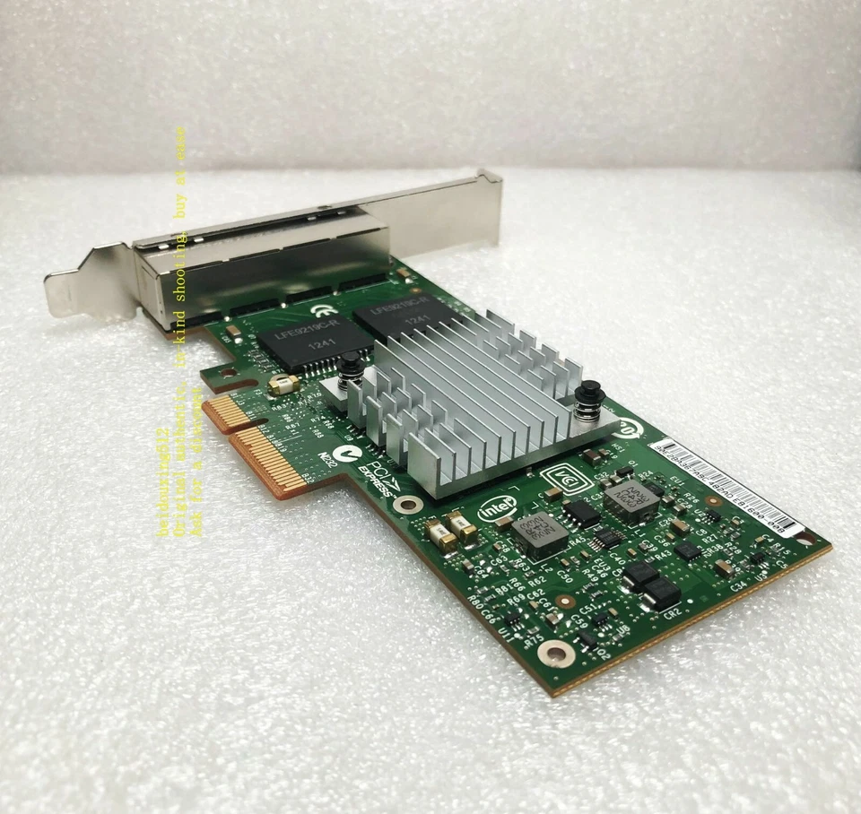 HP / Intel I340-T4 E1G44HT E1G44HTBLK NIC Gigabit PCI-E Ethernet Server Adapter - Image 3 of 4