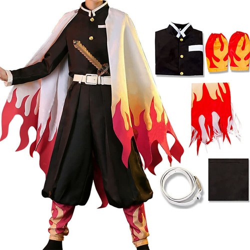 Womens Men Japanese Anime Cosplay Costume Halloween Carnival Fancy Dress Outfit - Picture 5 of 46
