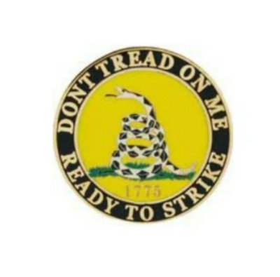 Snake Cobra Custom Made Lapel Pins Dont Tread On Me 1775 Ready to Strike DIY YL