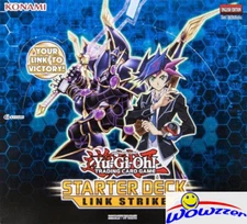 Yugioh Link Strike Starter Deck Factory Sealed 1st Edition Display Box-10 Decks