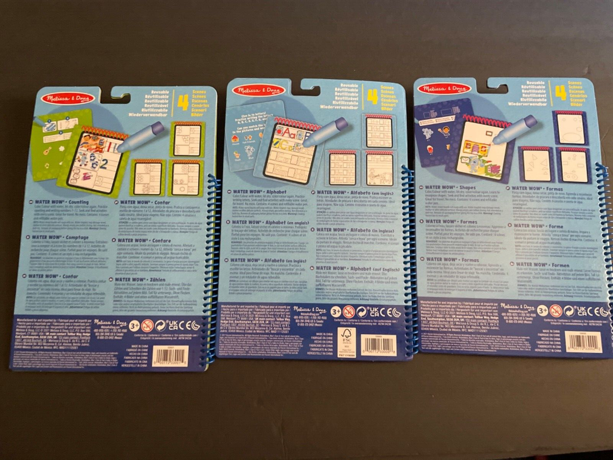 Melissa & Doug Blue’s Clues & You! Water Wow! – Libro De Actividades Del Alfabeto Sin Ensuciar Para Viajes
