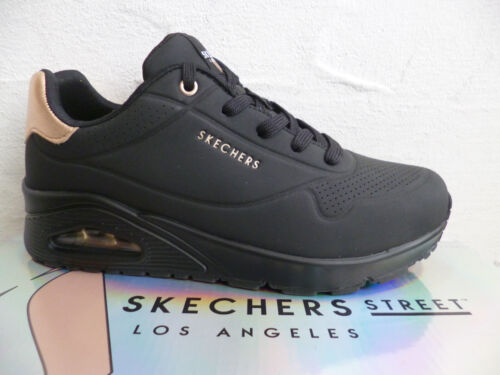 Skechers Zapatillas Zapatos de Cordones Botas Deportes Negro 177094 Nuevo - Imagen 1 de 9