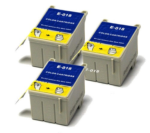 3x Colour Compatible (non-OEM) Ink Cartridges to replace T018 Sunflower - 第 1/1 張圖片