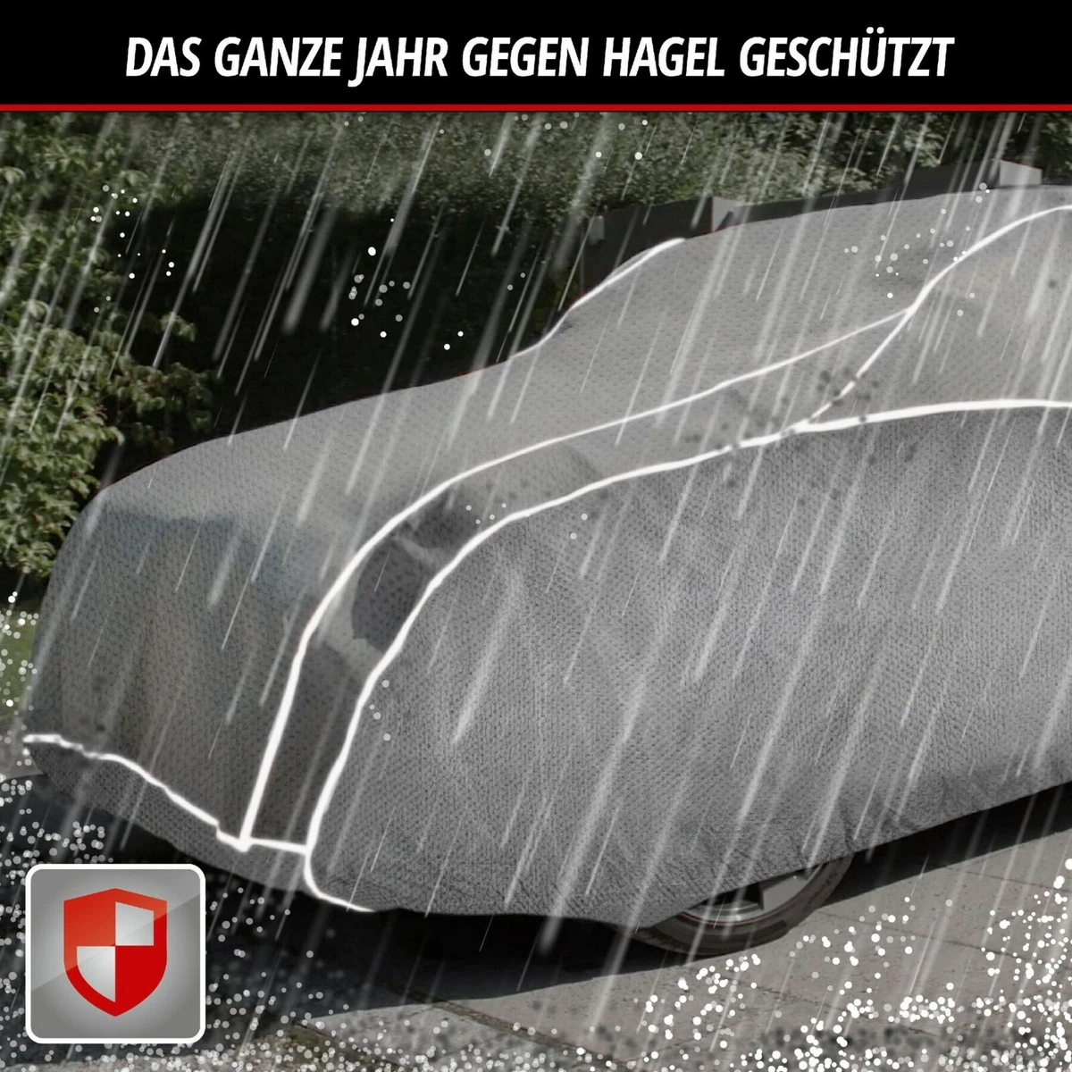 FUNDA DE COCHE ANTIGRANIZO IMPERMEABLE WALSER PREMIUM HÍBRIDA UV PROTECT SUV