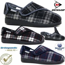 MENS DIABETIC ORTHOPAEDIC EASY CLOSE WIDE FIT MACHINE WASHABLE SLIPPERS SHOES