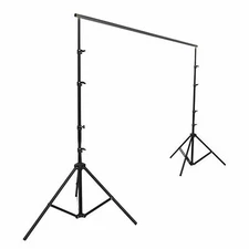 12ft x 12ft Black BACKDROP STAND KIT Photo Background Wedding Party Decorations