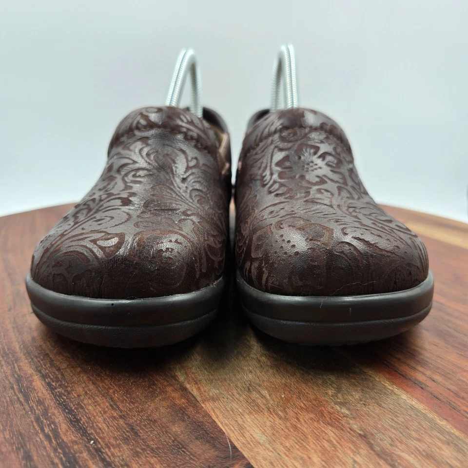 Zapatos Mocasines Alegria Keli Para Mujer 37/7 Cuero Marrón Cómodos Cachemira Zuecos Foto 2 de 4