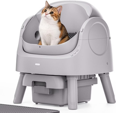Petpivot Autoscooper 11 Cat Self Cleaning Litter Box Gray