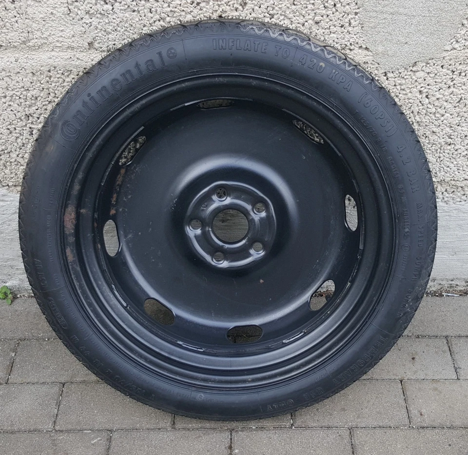 Ersatzrad Notrad Audi A3 8P Golf 5 6 Golf Plus Touran 1T  125/70 R 18 1K0601027B - Bild 2 von 4