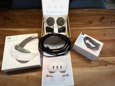 Meta Quest 3 128GB   Wie neu + KIWI Elite Strap Akku + Zubehör + OVP
