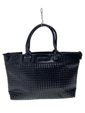 HIROKO KOSHINO Tote Bag, Faux Leather, Black, Solid Color, 4106281002