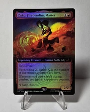 MTG Zuko, Firebending Master Extended Art Foil Avatar: The Last Airbender NM