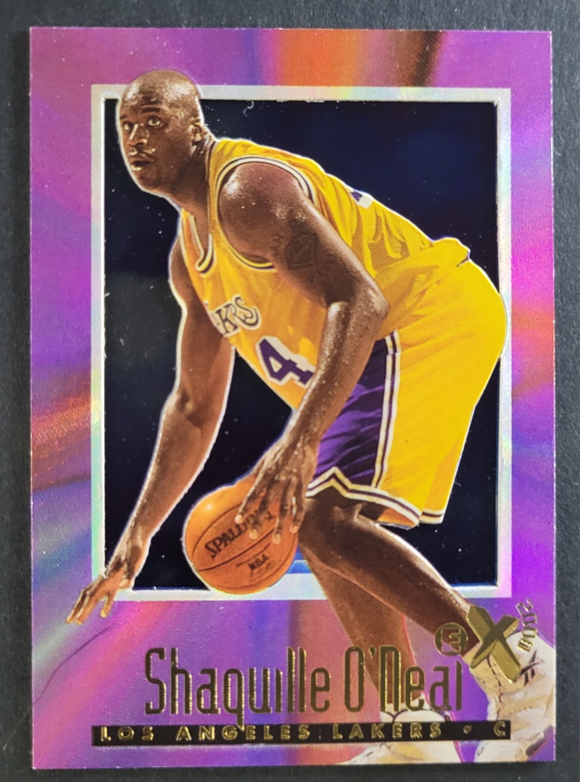 1996 Skybox EX-2000 Shaquille O'Neal #32 Lakers