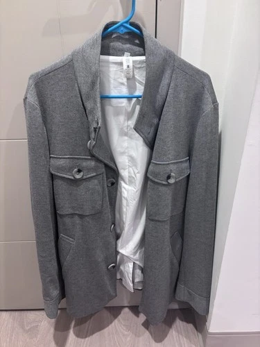 State & Liberty Men’s Knit Field Jacket Size Large Grey - product listing photo