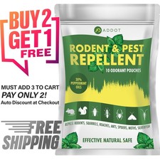 Peppermint Oil Mouse Repellent &ndash; 10-Pack, 40g &ndash; All-Natural Rodent Control